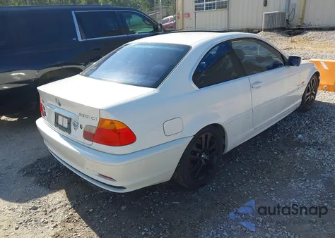 2003 BMW 330Ci из США, поврежденный, VIN WBABN53403PH04586